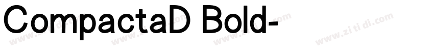 CompactaD Bold字体转换